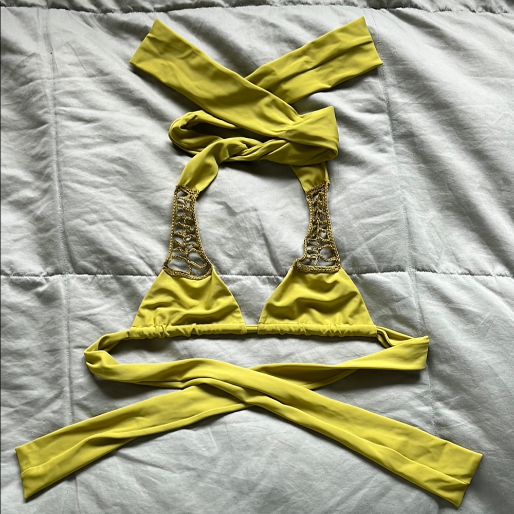 Acacia Bikini Top with woven detail
